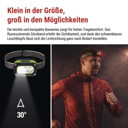 LED aufladbare Stirnlampe P3545, 175 lm, Li-Pol 800 mAh