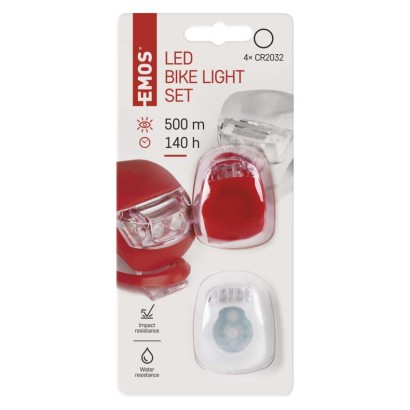 EMOS LED Kerékpárlámpa szett 10lm