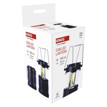 COB LED Campinglampe P4006, 300 lm, 3x AA