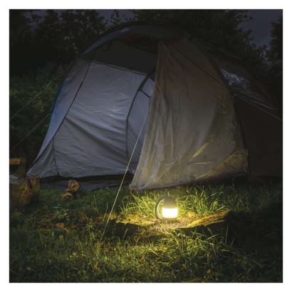 LED multifunkční kempingová svítilna P4008, 215 lm, 3× AA