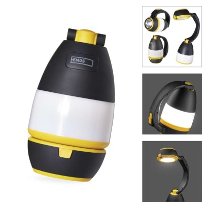 LED multifunkční kempingová svítilna P4008, 215 lm, 3× AA