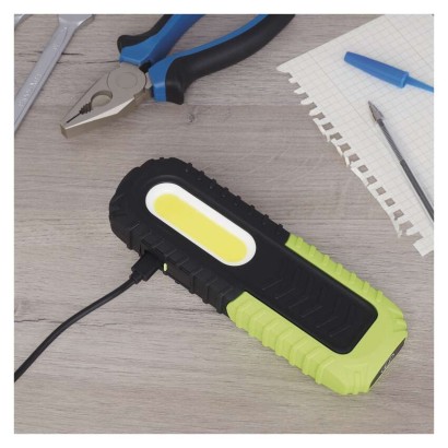 COB LED + LED įkraunamas darbo žibintas P4531, 400 lm, 2000 mAh