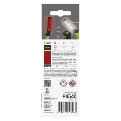 COB LED nabíjecí svítilna P4540, 750 lm, 2000 mAh