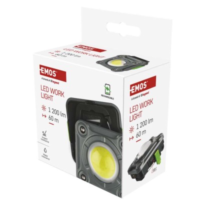 Polnilna LED delovna svetilka COB, 1200 lm, 2000 mAh