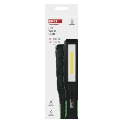 COB LED+LED újratölthető zseblámpa P4544, 800 lm, 2000 mAh