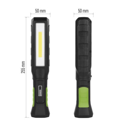 COB LED+LED újratölthető zseblámpa P4544, 800 lm, 2000 mAh