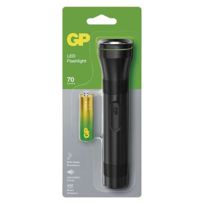 GP ročna LED svetilka C107, 70 lm, 2× AA