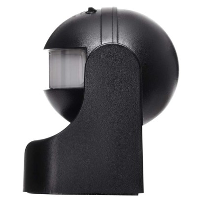 Bewegungsmelder (PIR-Sensor) IP44 1200W Schwarz