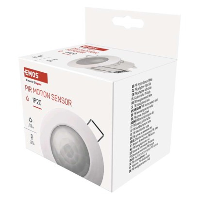 PIR kustību sensors, IP20, 1200 W, balts