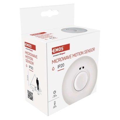 Mikrohullámú érzékelő (mozgásérzékelő) IP20 1200W, fehér
