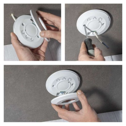 Mikrovlnný senzor (pohybové čidlo) IP20 2000W, bílý