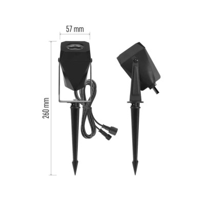 GoSmart LED-Außenstrahler, Starter-Set, 4-teilig, 7 W, RGBIC dimmbar, WiFi