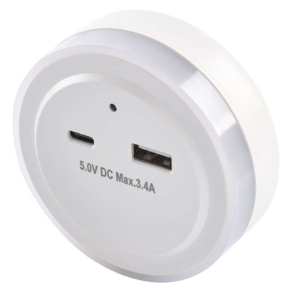 Nočna lučka 3 LED 230V s fotosenzorjem