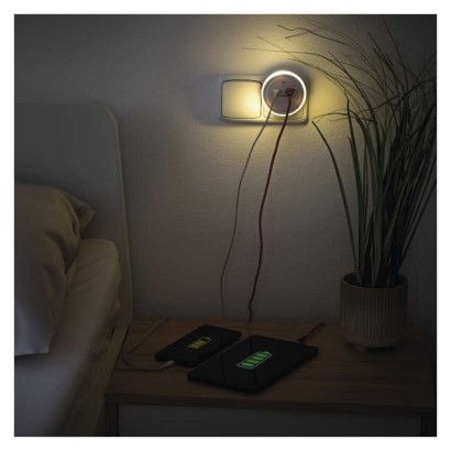 Nočna lučka 3 LED 230V s fotosenzorjem