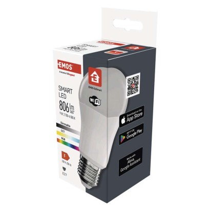 LED Lampe GoSmart A60 / E27 / 9 W (60 W) / 806 lm / RGB / dimmbar / WiFi