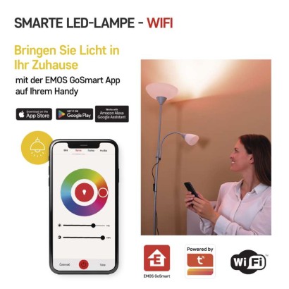 LED Lampe GoSmart A60 / E27 / 11 W (75 W) / 1 050 lm / RGB / dimmbar / WiFi