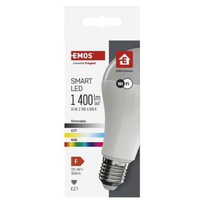 LED Lampe GoSmart A65 / E27 / 14 W (94 W) / 1 400 lm / RGB / dimmbar / WiFi