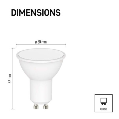 LED žiarovka GoSmart MR16 / GU10 / 4,8 W (35 W) / 400 lm / RGB / stmievateľná / WiFi