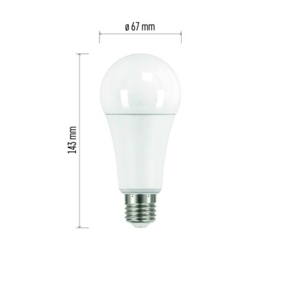LED Lampe Classic A67 / E27 / 17 W (120 W) / 1 900 lm / Neutralweiß