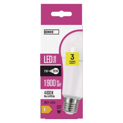 LED Lampe Classic A67 / E27 / 17 W (120 W) / 1 900 lm / Neutralweiß