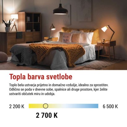 LED žarnica Classic A60 / E27 / 14 W (120 W) / 1901 lm / Toplo bel
