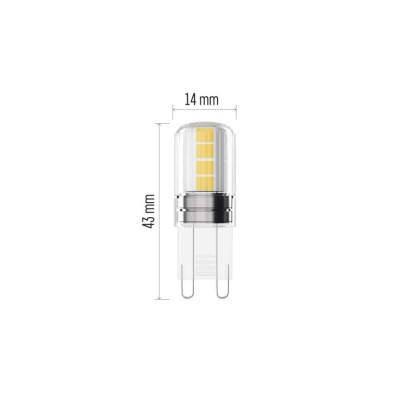 LED žárovka Classic JC / G9 / 2,5 W (32 W) / 350 lm / teplá bílá 