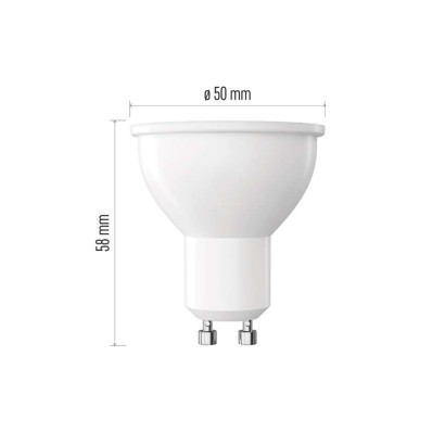 LED žárovka Classic MR16 / GU10 / 7 W (60 W) / 800 lm / teplá bílá / stmívatelná