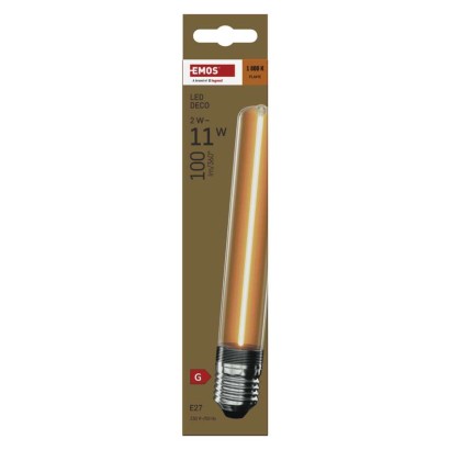 LED žárovka DECO T30/ E27 / 2 W (11 W) / 100 lm / flame
