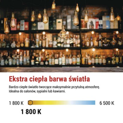 Żarówka LED DECO SMOKED G95 / E27 / 4,5 W (19 W) / 180 lm / flame