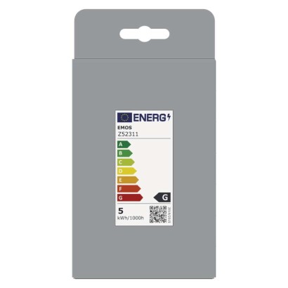 LED žárovka DECO SMOKED G95 / E27 / 4,5 W (19 W) / 180 lm / flame