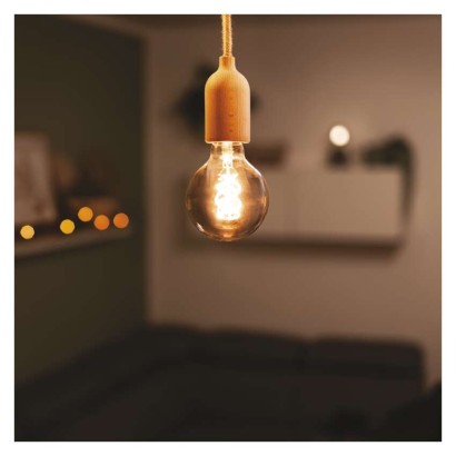 LED žárovka DECO SMOKED G95 / E27 / 4,5 W (19 W) / 180 lm / flame