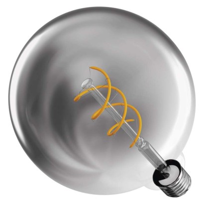 LED Lampe DECO SMOKED G125 / E27 / 4,5 W (19 W) / 180 lm / flame