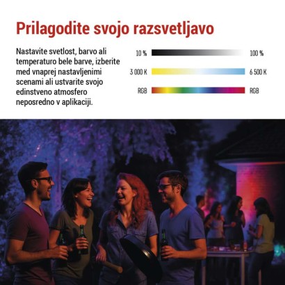 GOSMART LED reflektor 20W, 1720 lm, RGB+CCT, IP65