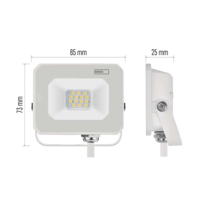 LED reflektor SIMPO 10 W, bílý, neutrální bílá