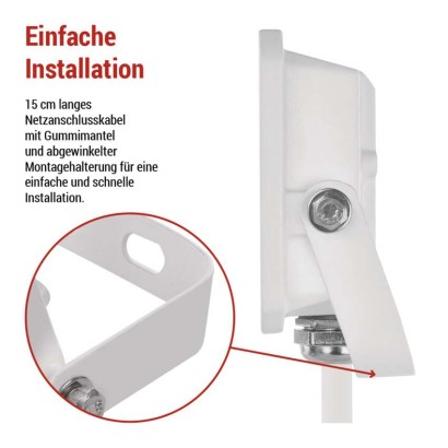 LED reflektor SIMPO 10 W, weiß, neutralweiß