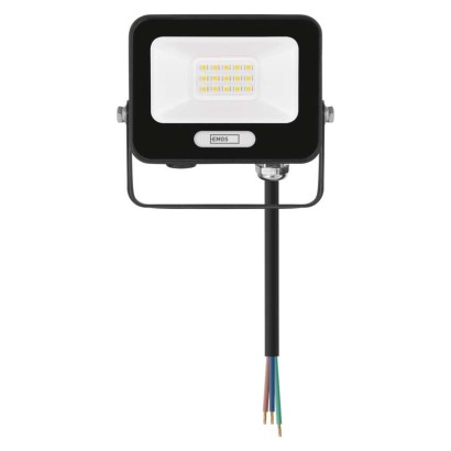LED prožektorius GLARO 10 W, melns, IP65, 1000 lm, neitrāli balts