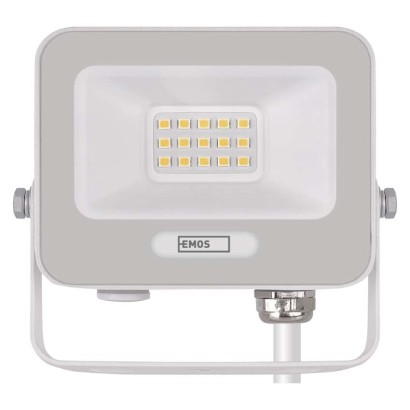 LED reflektor GLARO 10W, bílý, IP65, 1000 lm, neutrální bílá