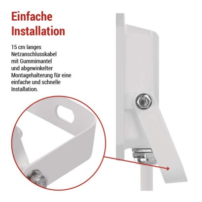 LED reflektor SIMPO 20W, weiß, IP65, 2000 lm, neutralweiß