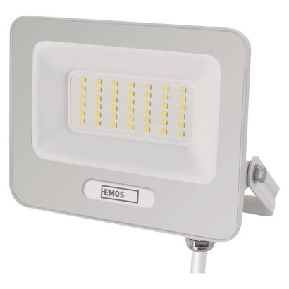 LED reflektor GLARO 30W, bílý, IP65, 3000 lm, neutrální bílá