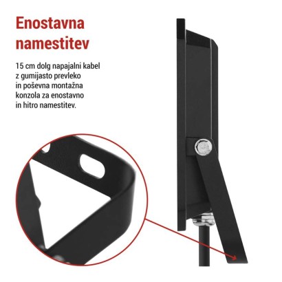 LED reflektor SIMPO 50 W nevtralna bela