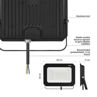 LED reflektor SIMPO 50 W természetes fehér