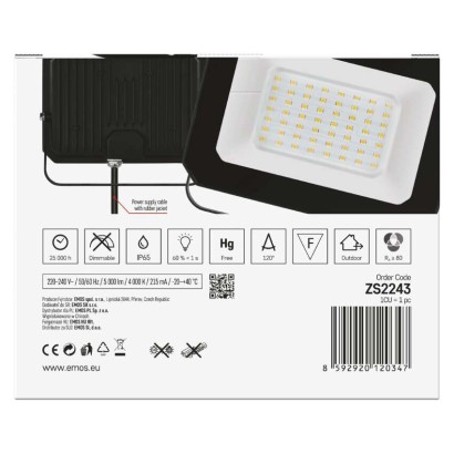 LED reflektor SIMPO 50 W nevtralna bela