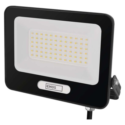 LED reflektor GLARO 50W, černý, IP65, 5000 lm, neutrální bílá