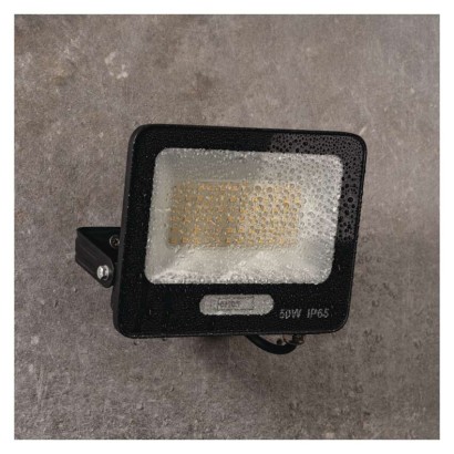 LED reflektor GLARO 50W, černý, IP65, 5000 lm, neutrální bílá