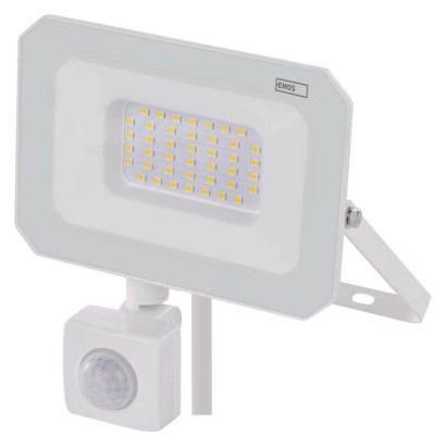 LED reflektor SIMPO, 30W, PIR, neutrální bílá