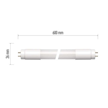 Żarówka LED liniowa T8 9,4 W 60 cm zimna biel, 25 szt.