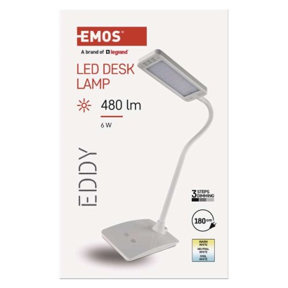 LED Schreibtischlampe EDDY, weiss