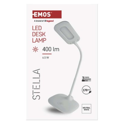 LED stolní lampa STELLA, bílá