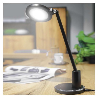 LED stolná lampa WESLEY, čierna