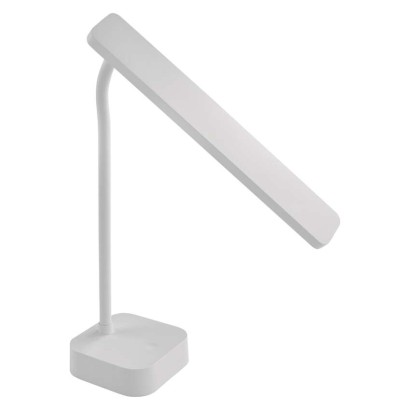 LED stolní lampa LUCY, nabíjecí, bílá